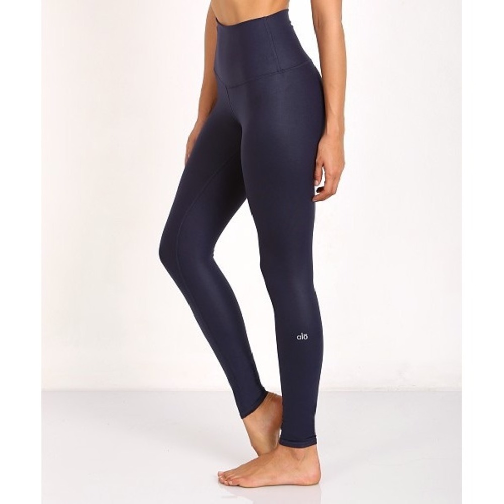 Alo Yoga High Waist Airbrush Leggings Navy Blue Small W5475R